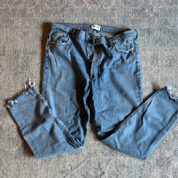 Agolde straight leg Jean with ripped hem - Picture 2 of 6